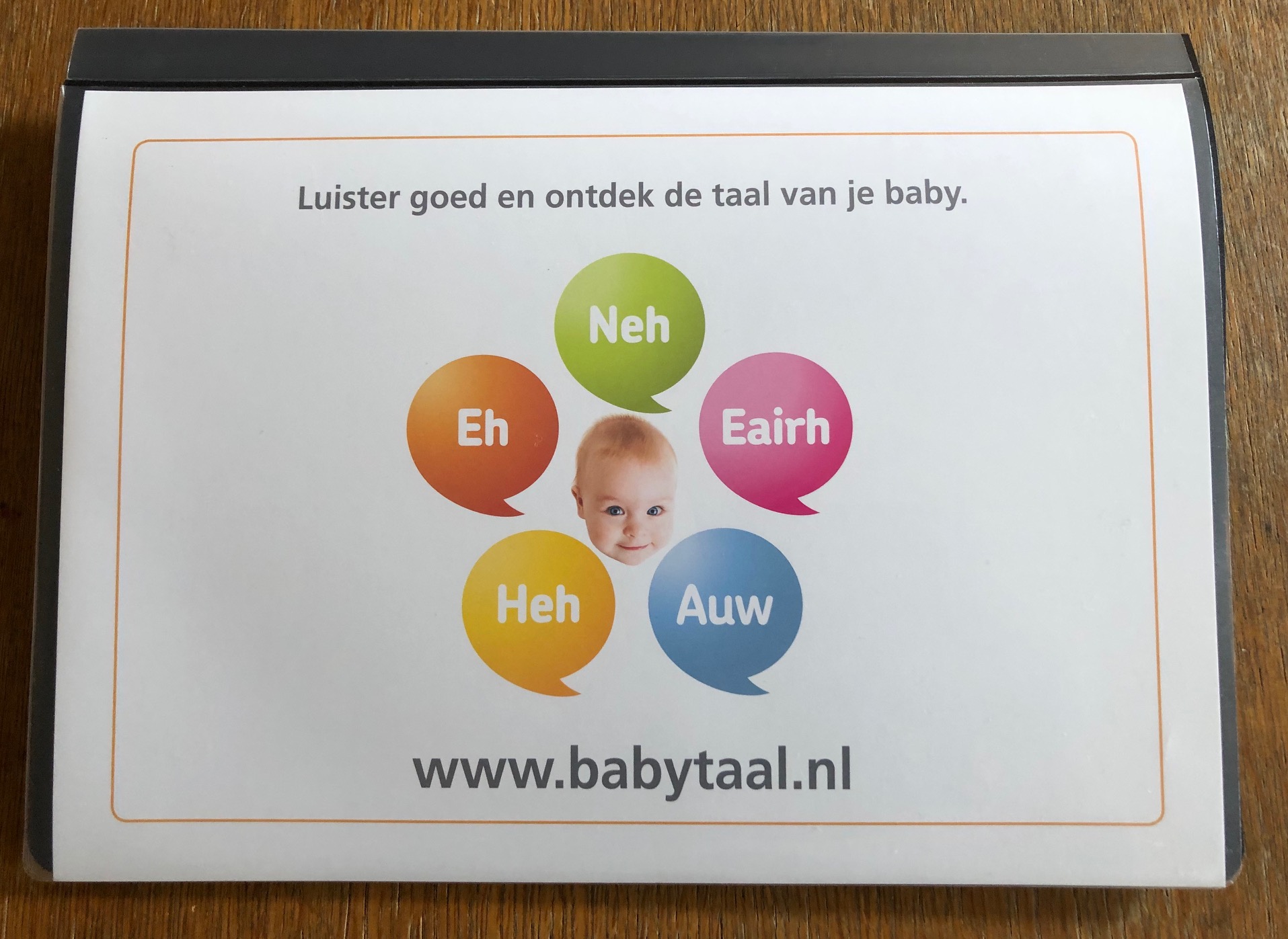 Dunstan Babytaal Presentatiemap voor Babyprofessionals